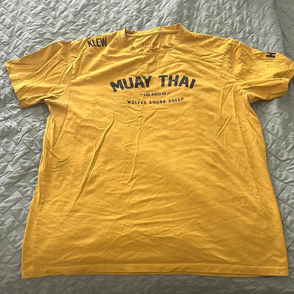 Kill Crew Yellow Muay Thai T-Shirt